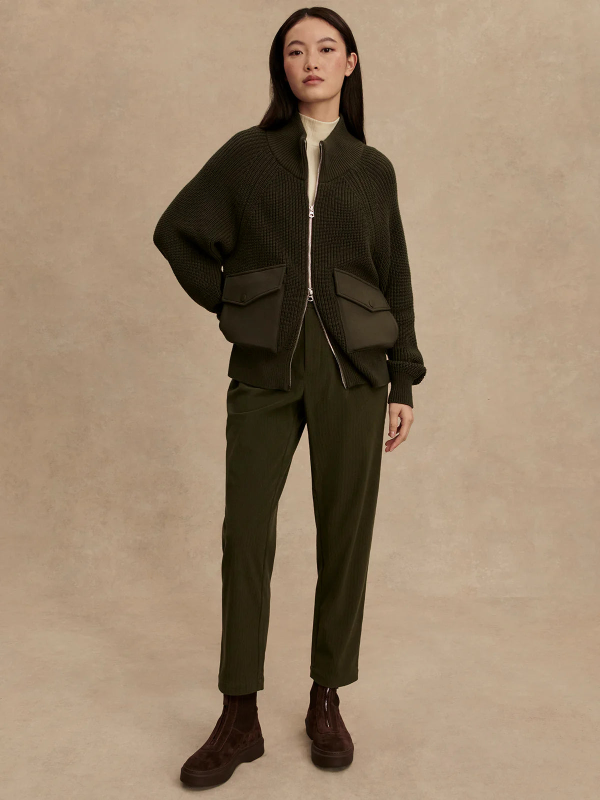 Tessa Zip-Through Knit Jacket