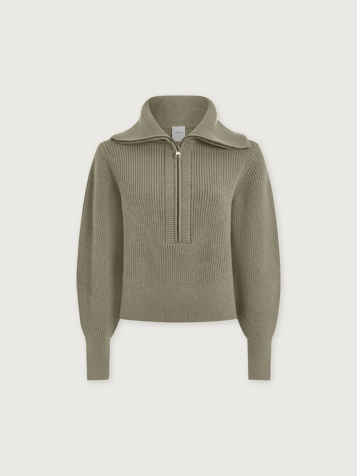 Maura Half-Zip Rib Knit