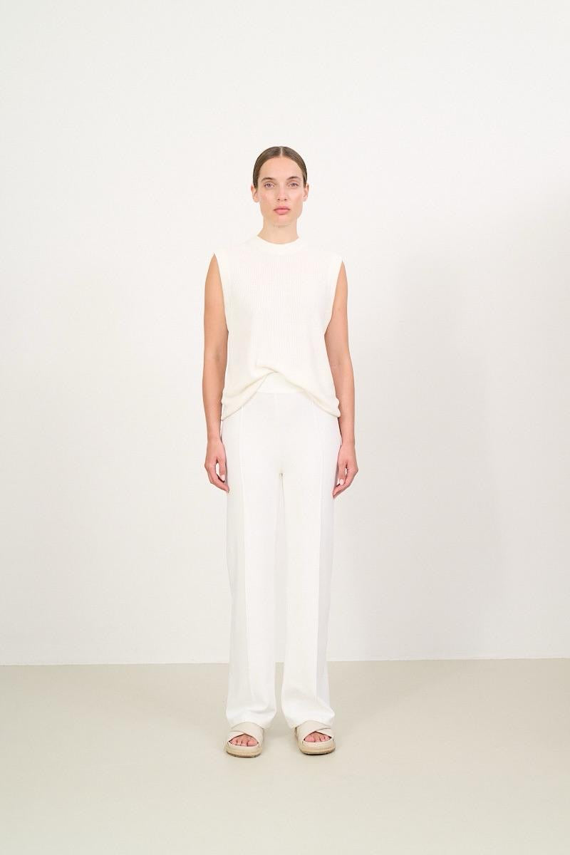 Forest Pintuck Flared Pants