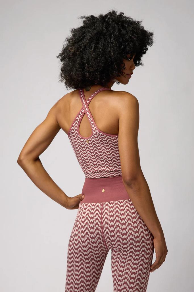 Athena Seamless Jacquard Crop