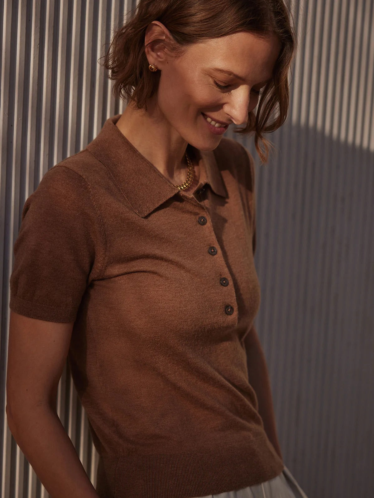 Toni Polo Knit Tee