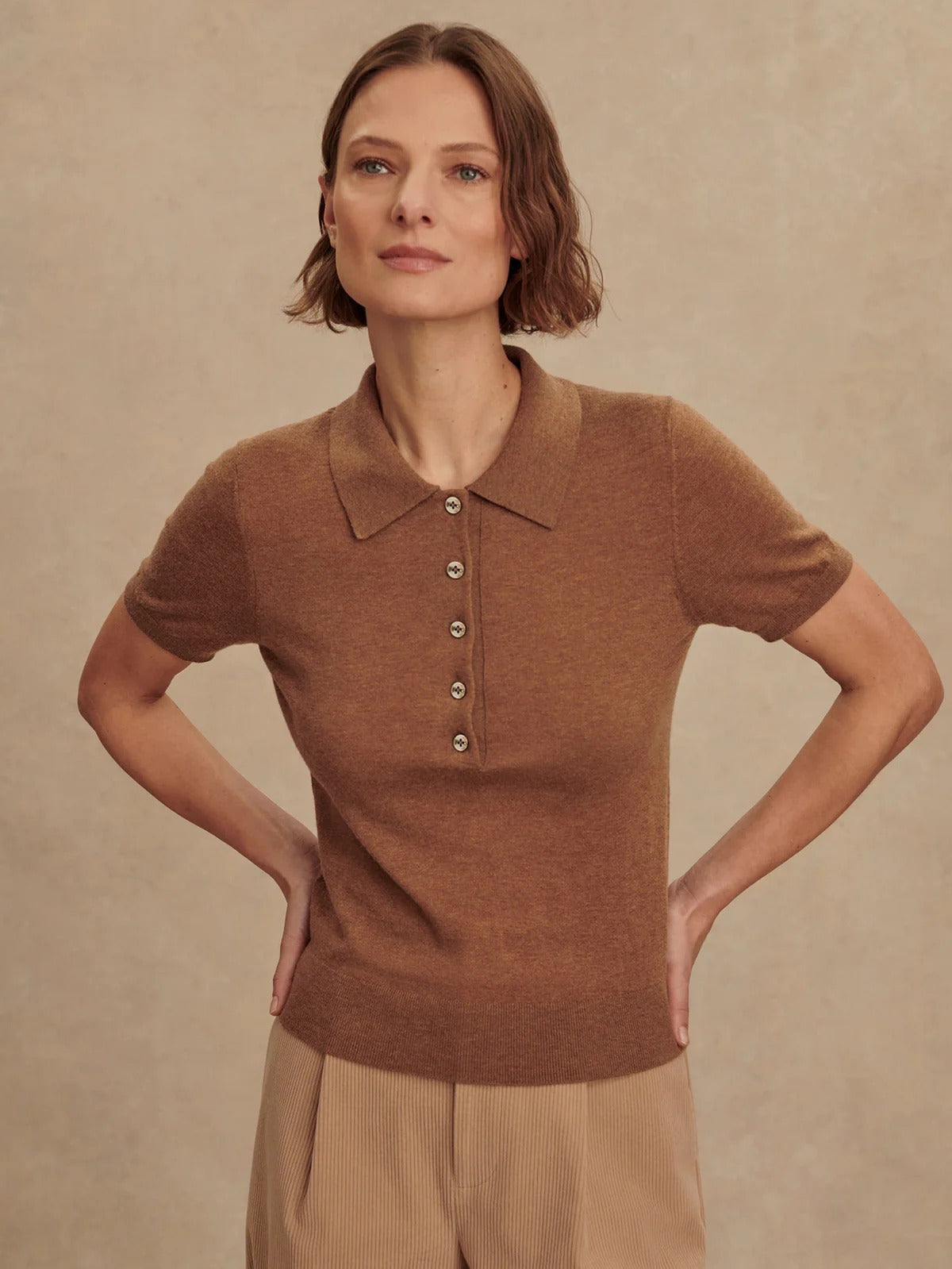 Toni Polo Knit Tee
