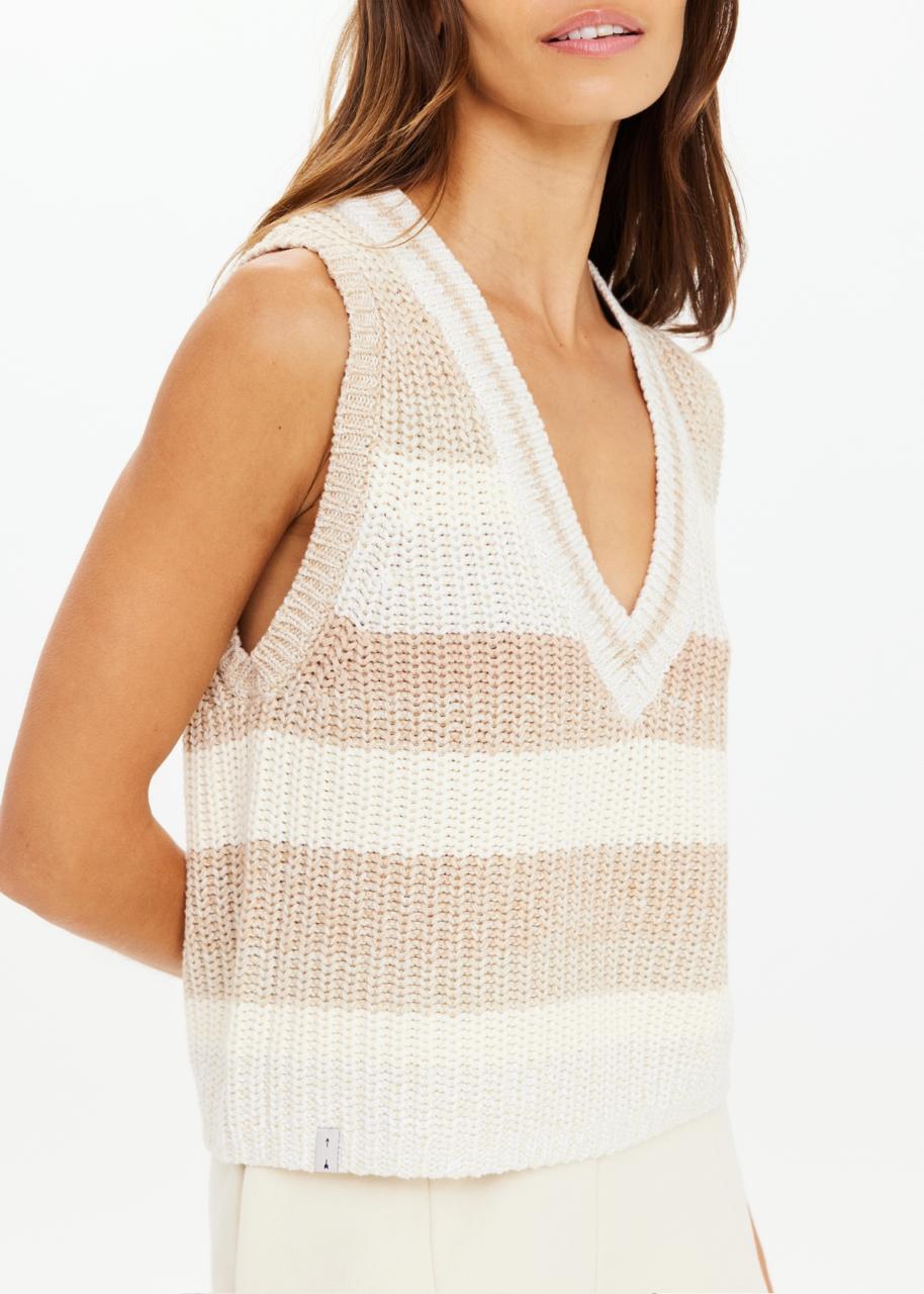 Nikko V Neck Knit Vest