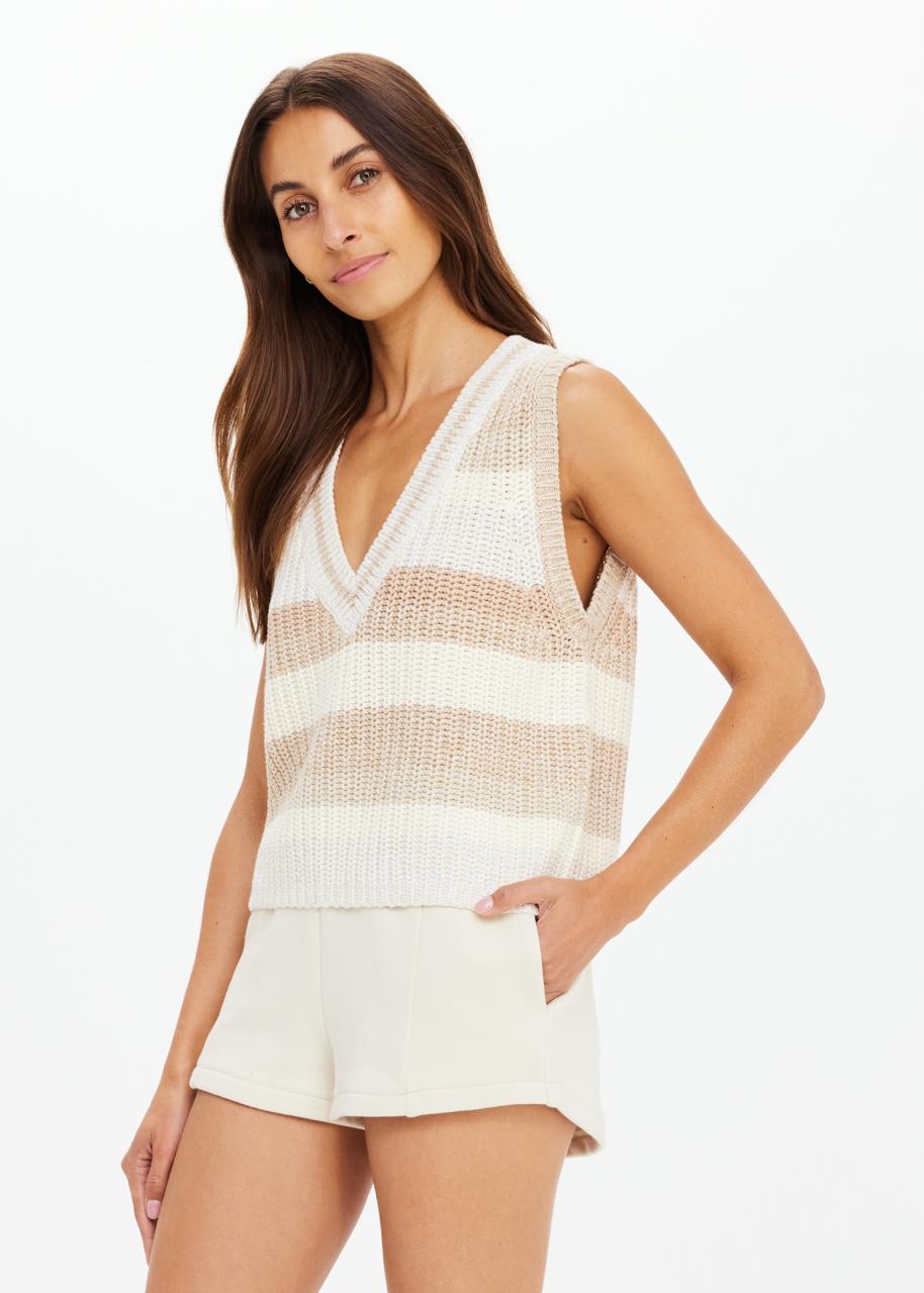 Nikko V Neck Knit Vest