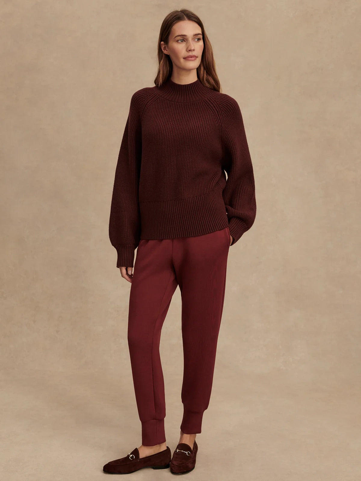 Martina High-Neck Rib Knit