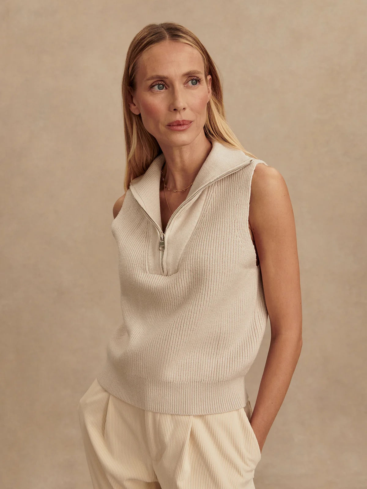 Amina Half-Zip Knit
