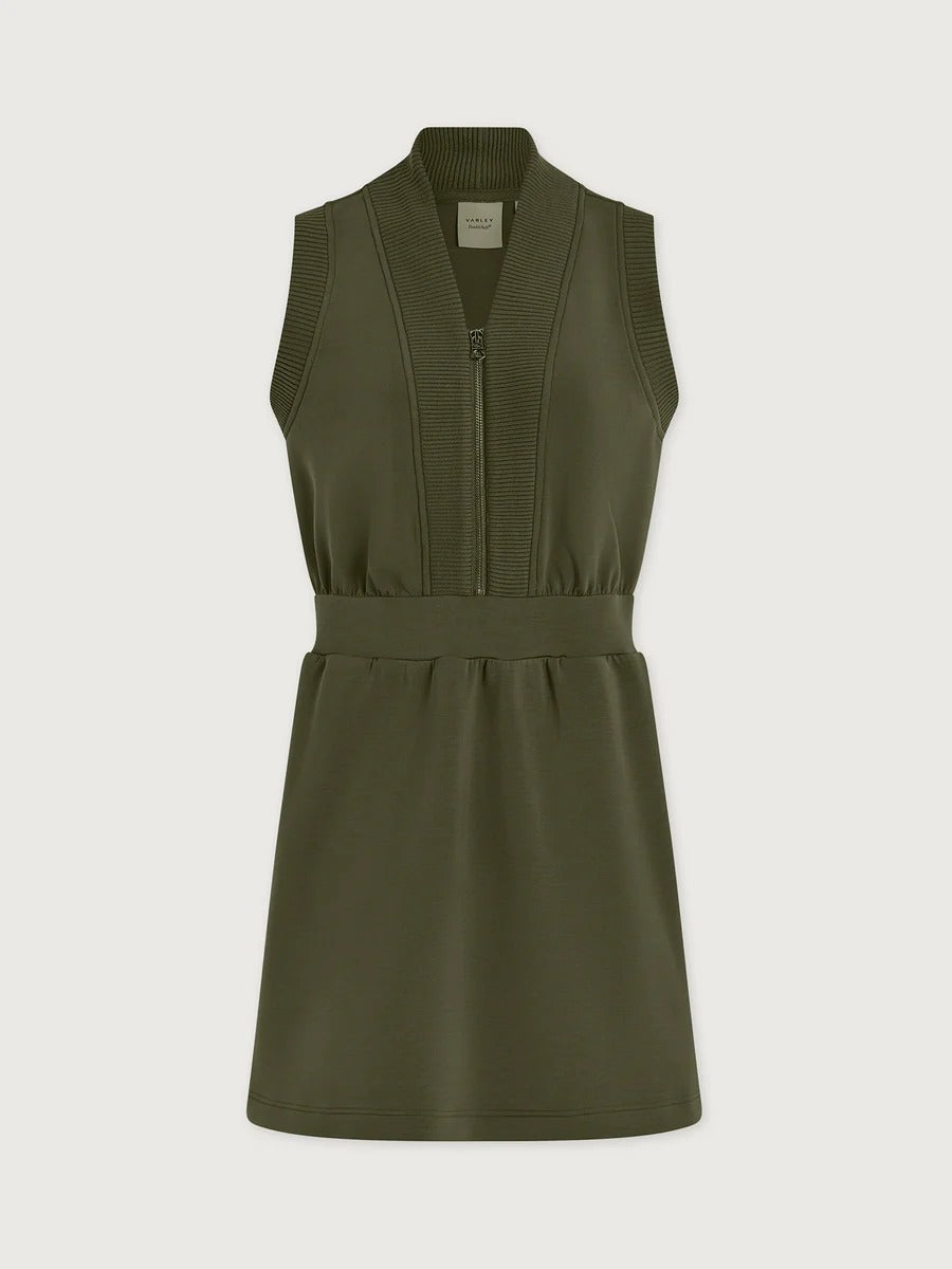 Polyanna Half-Zip Dress