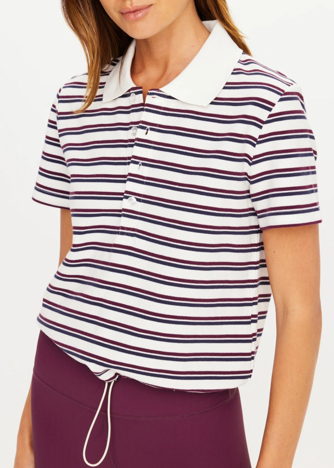 Sophie Cropped Polo Shirt