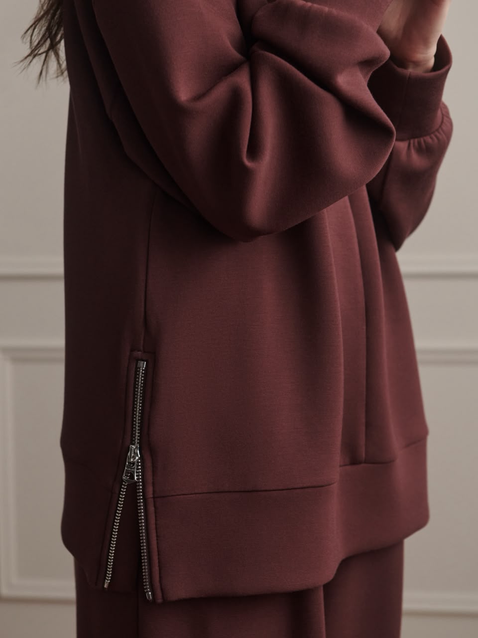 Novi Longline Mock Neck Sweater