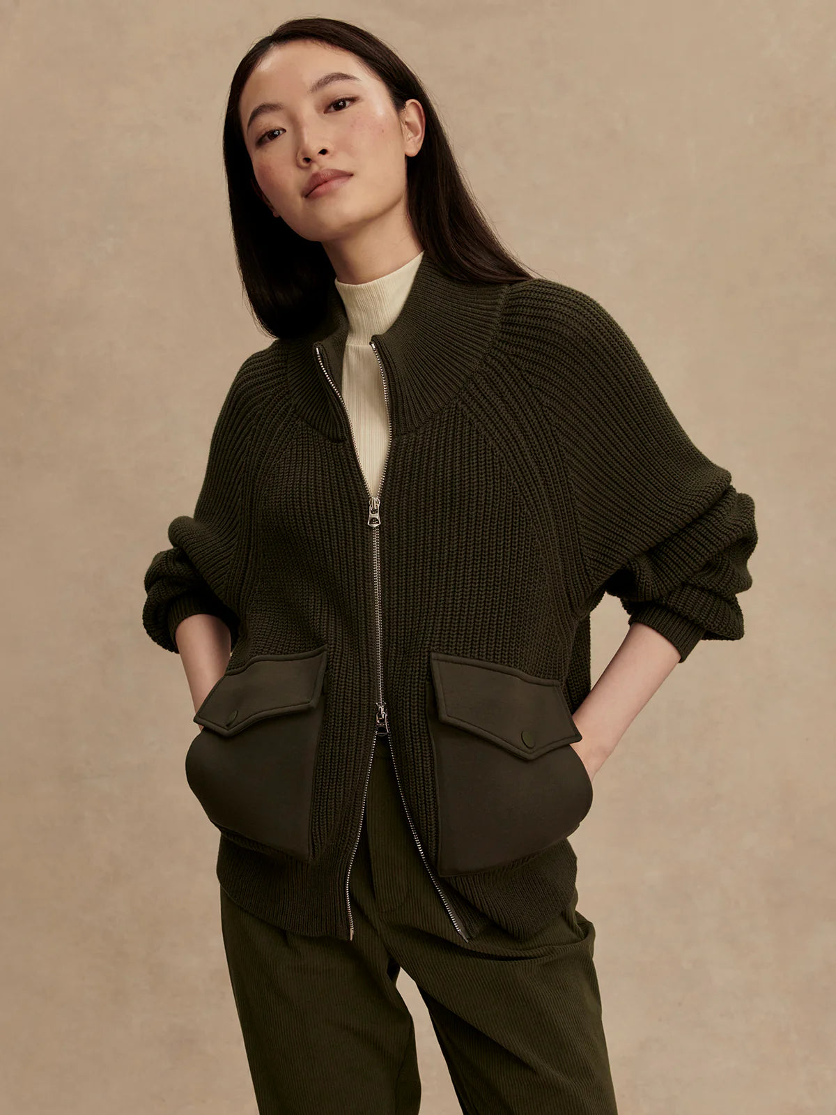 Tessa Zip-Through Knit Jacket
