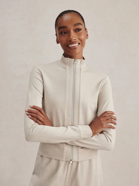 Rufus Cropped Zip-Through Sweat