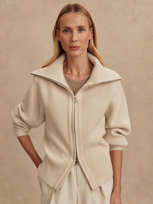 Enrico Zip-Through Knit Jacket
