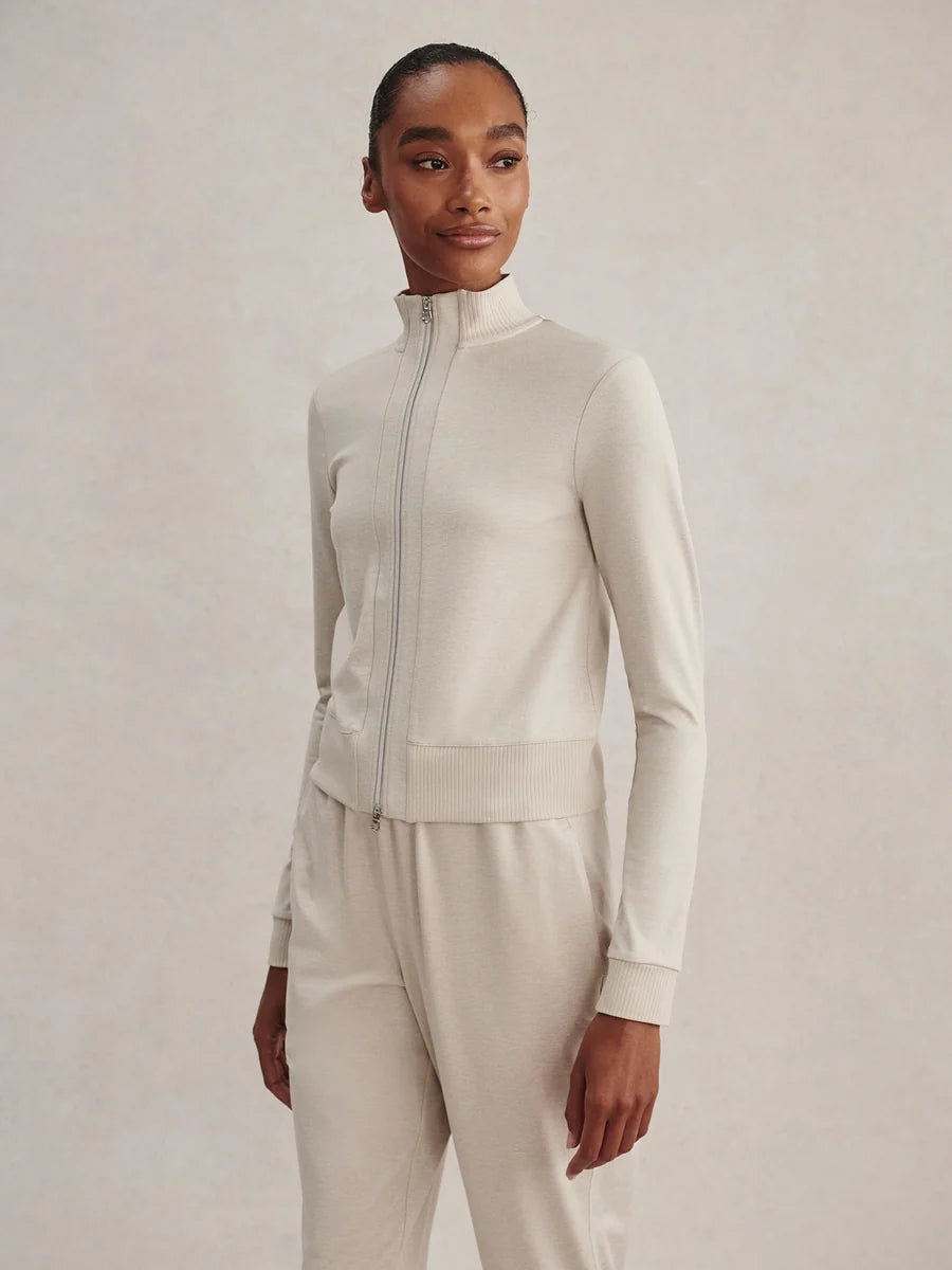 Rufus Cropped Zip-Through Sweat