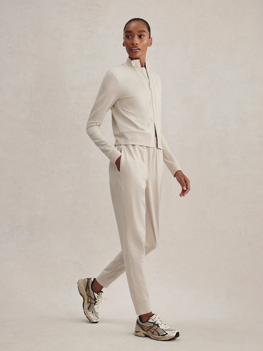 Rufus Cropped Zip-Through Sweat