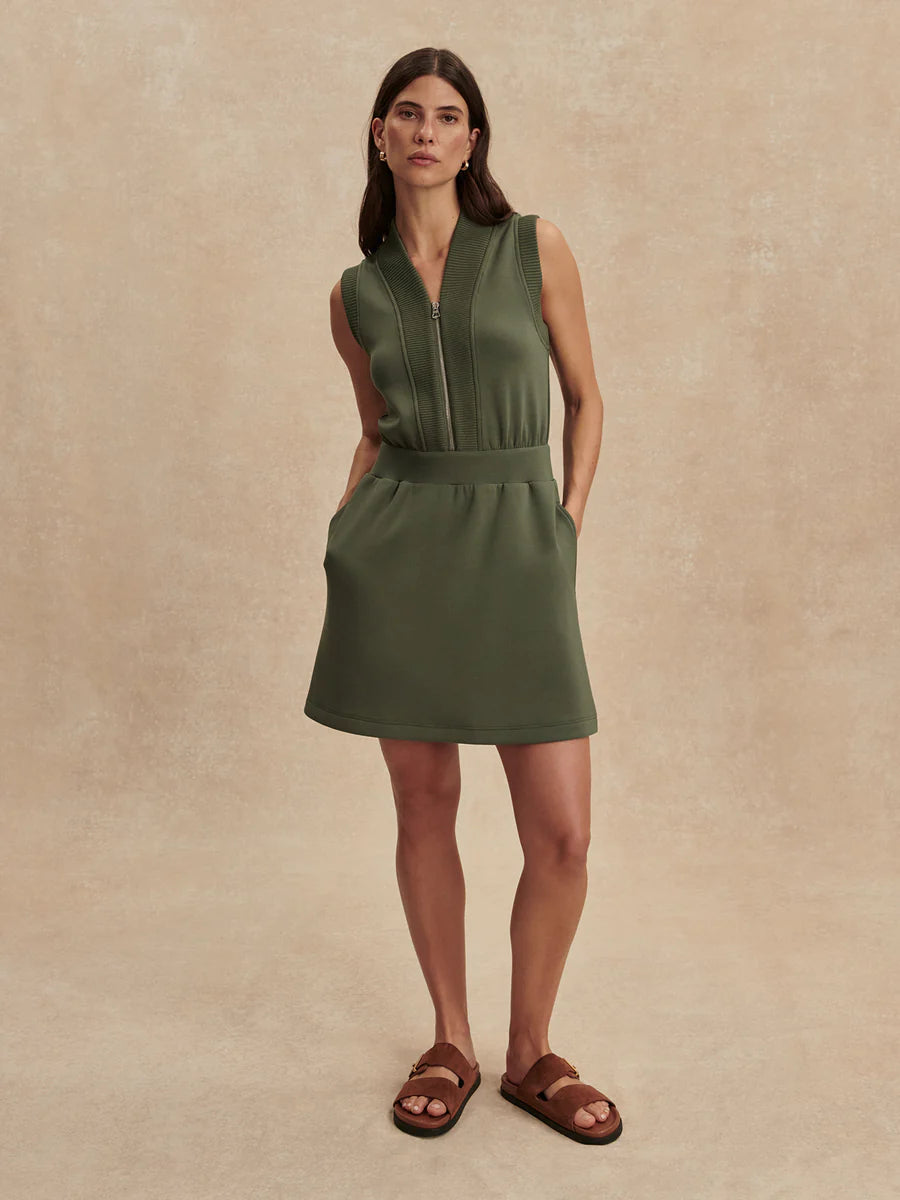 Polyanna Half-Zip Dress