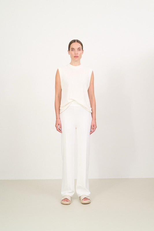 Forest Pintuck Flared Pants
