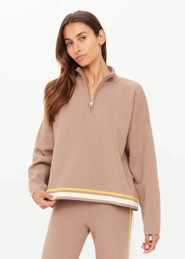 Veneto Carter Knit Zip Top