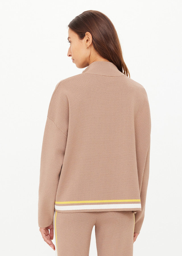 Veneto Carter Knit Zip Top