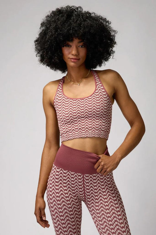 Athena Seamless Jacquard Crop