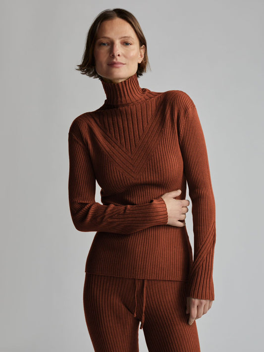 Esme Rib Roll Neck