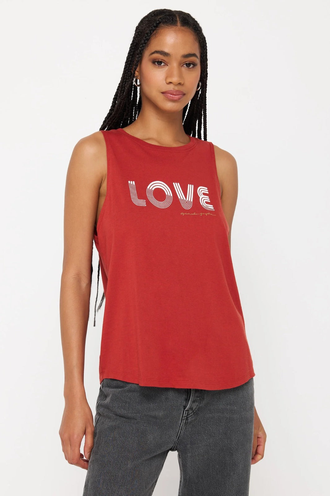 Love Lines Jade Muscle Tank