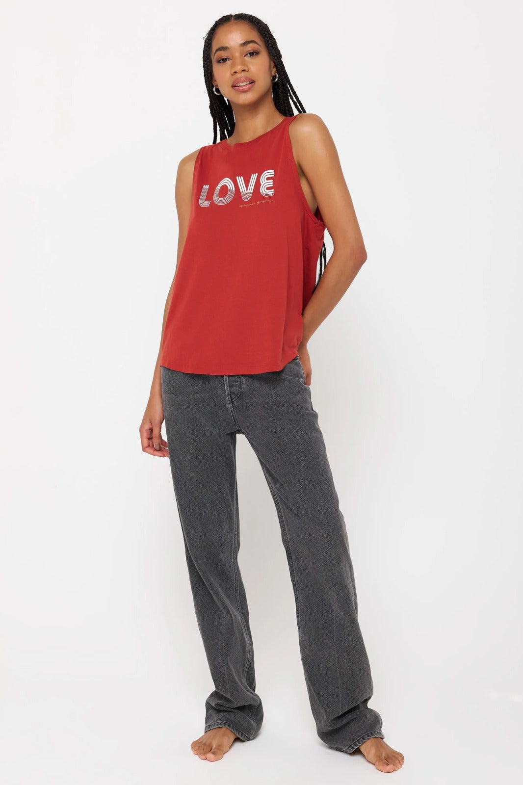 Love Lines Jade Muscle Tank