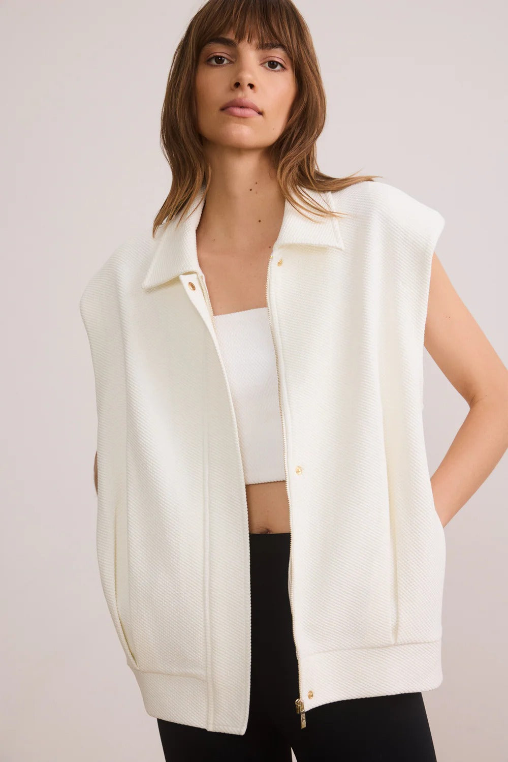 Moon  Classic sleeveless jacket