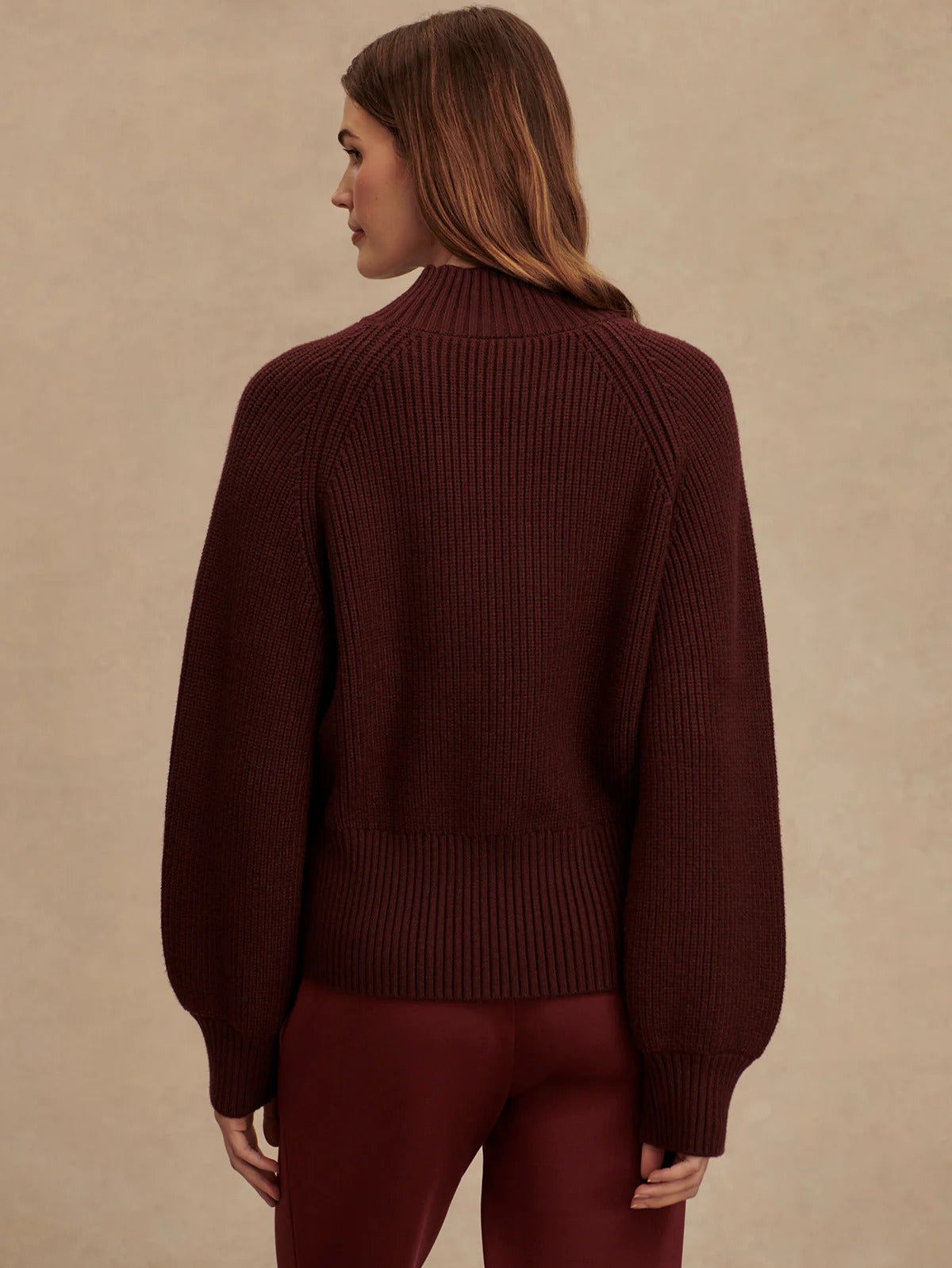 Martina High-Neck Rib Knit