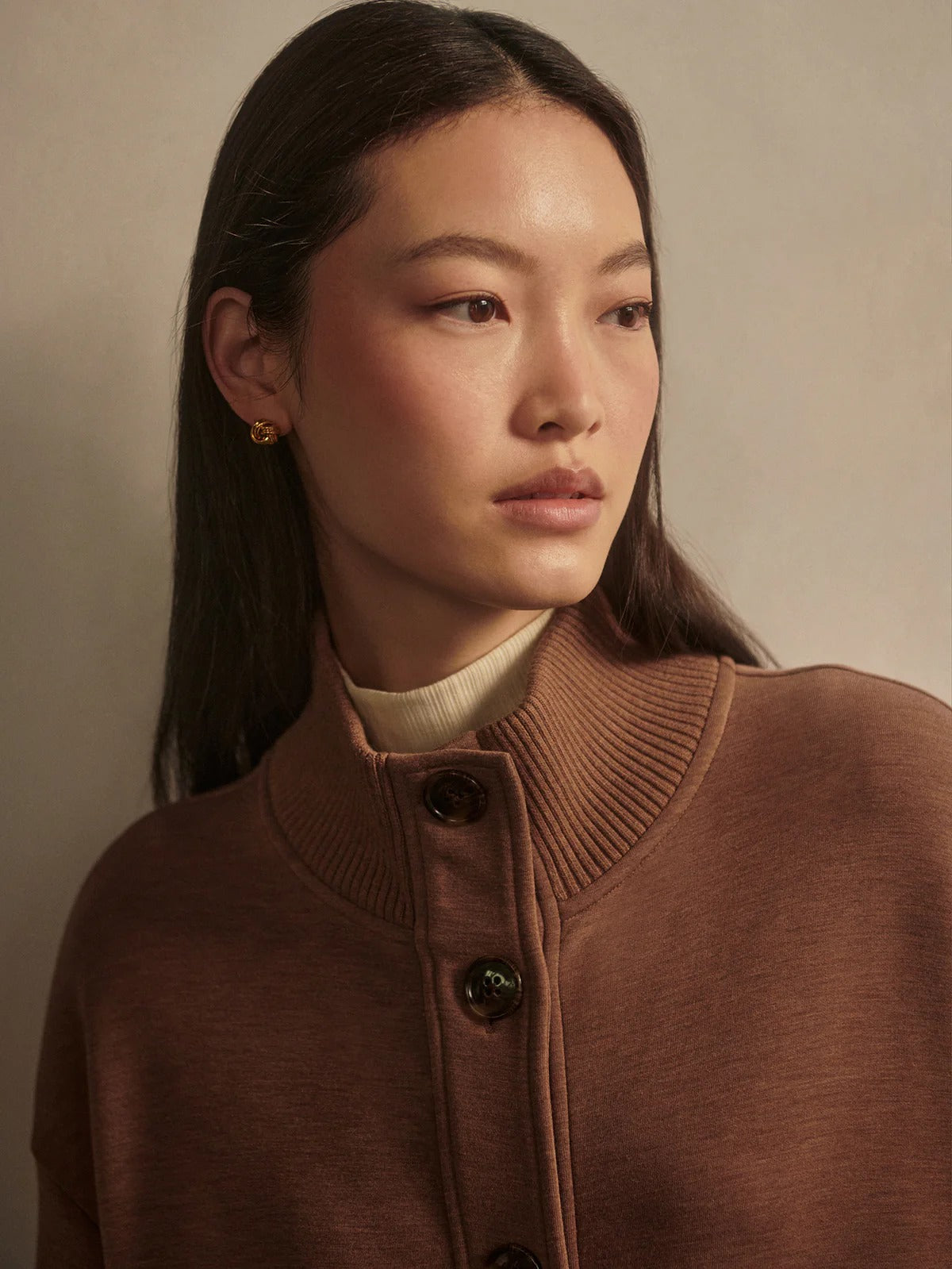 Sabrina Button-Through Sweat