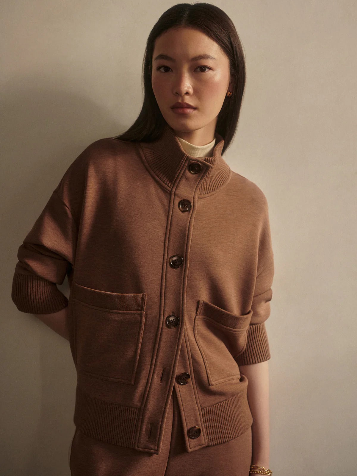 Sabrina Button-Through Sweat