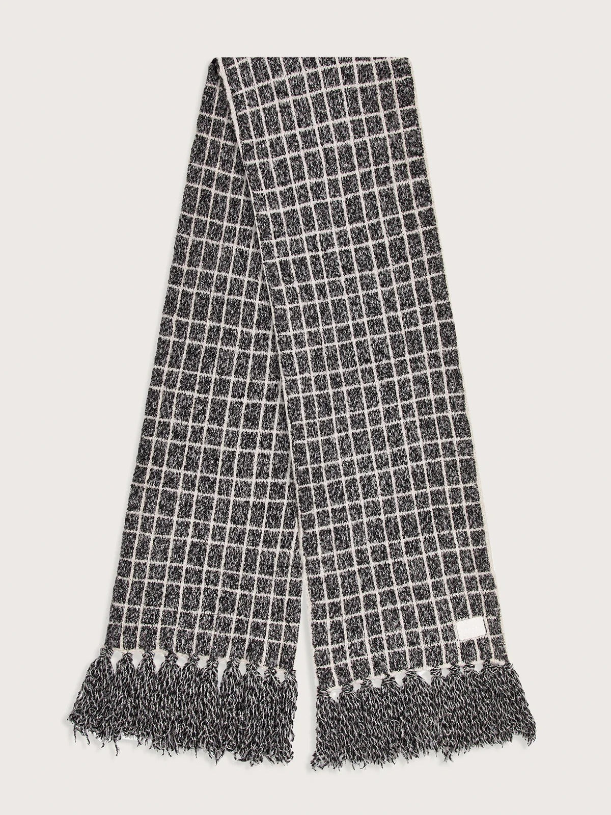 Lindsey Check Knit Scarf