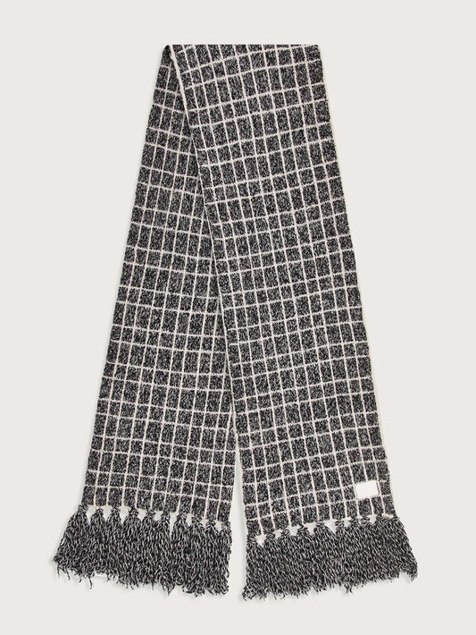 Lindsey Check Knit Scarf