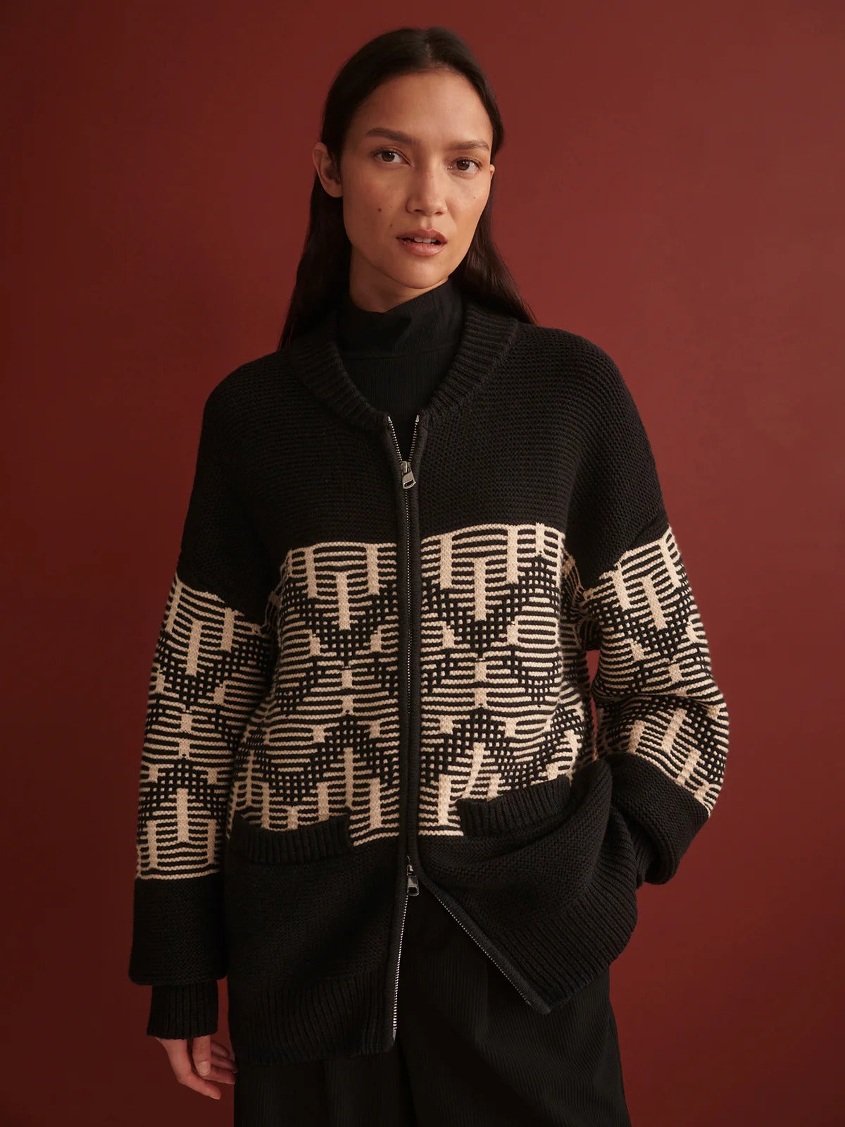 Linnea Fairisle Knit Jacket