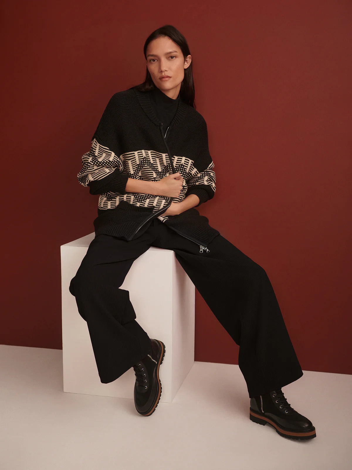 Linnea Fairisle Knit Jacket