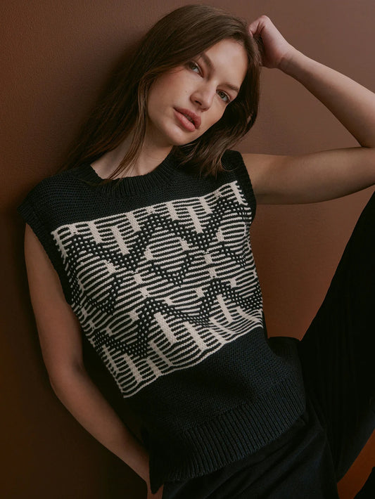 Oline Fairisle Knit Vest