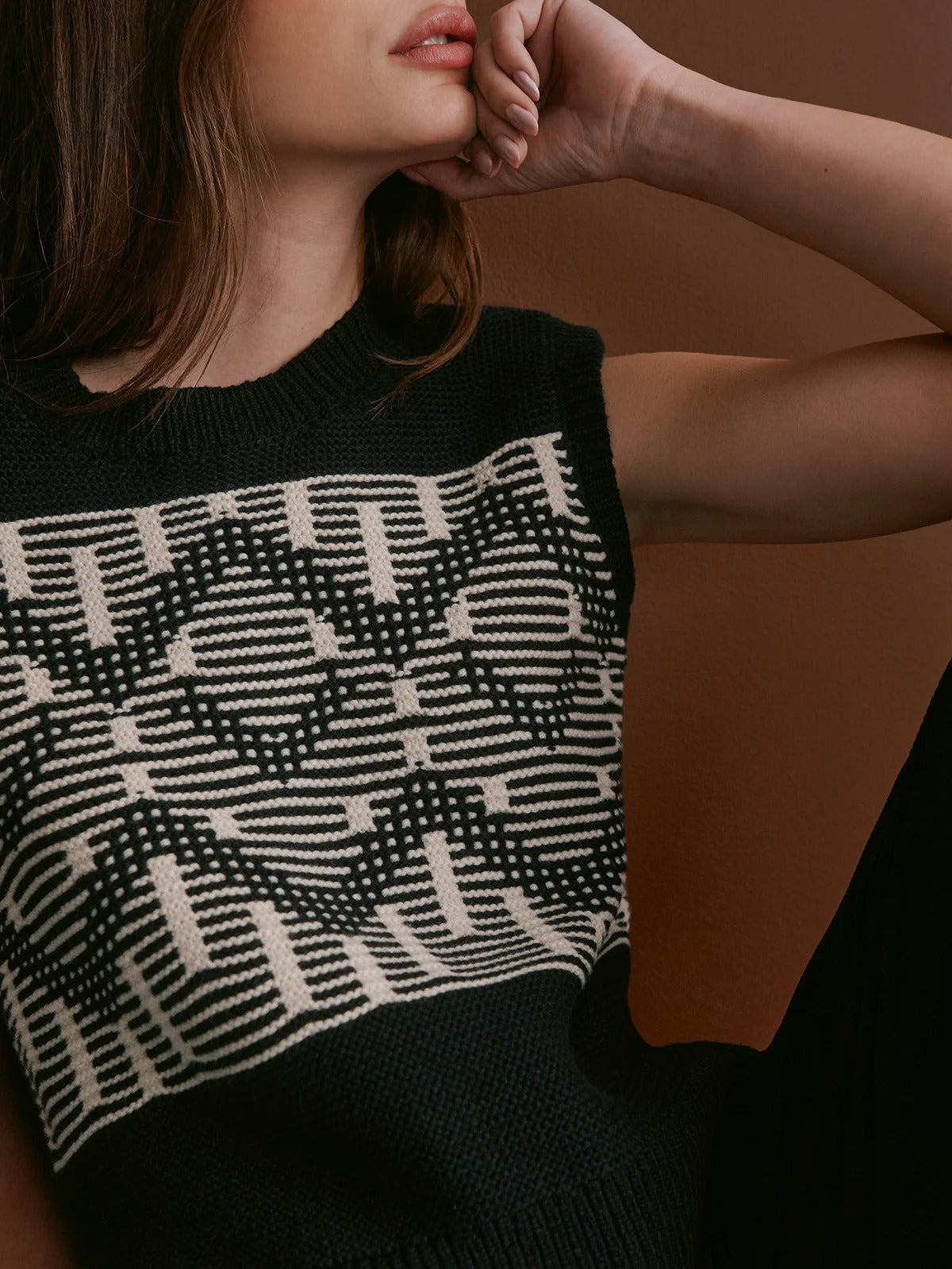 Oline Fairisle Knit Vest