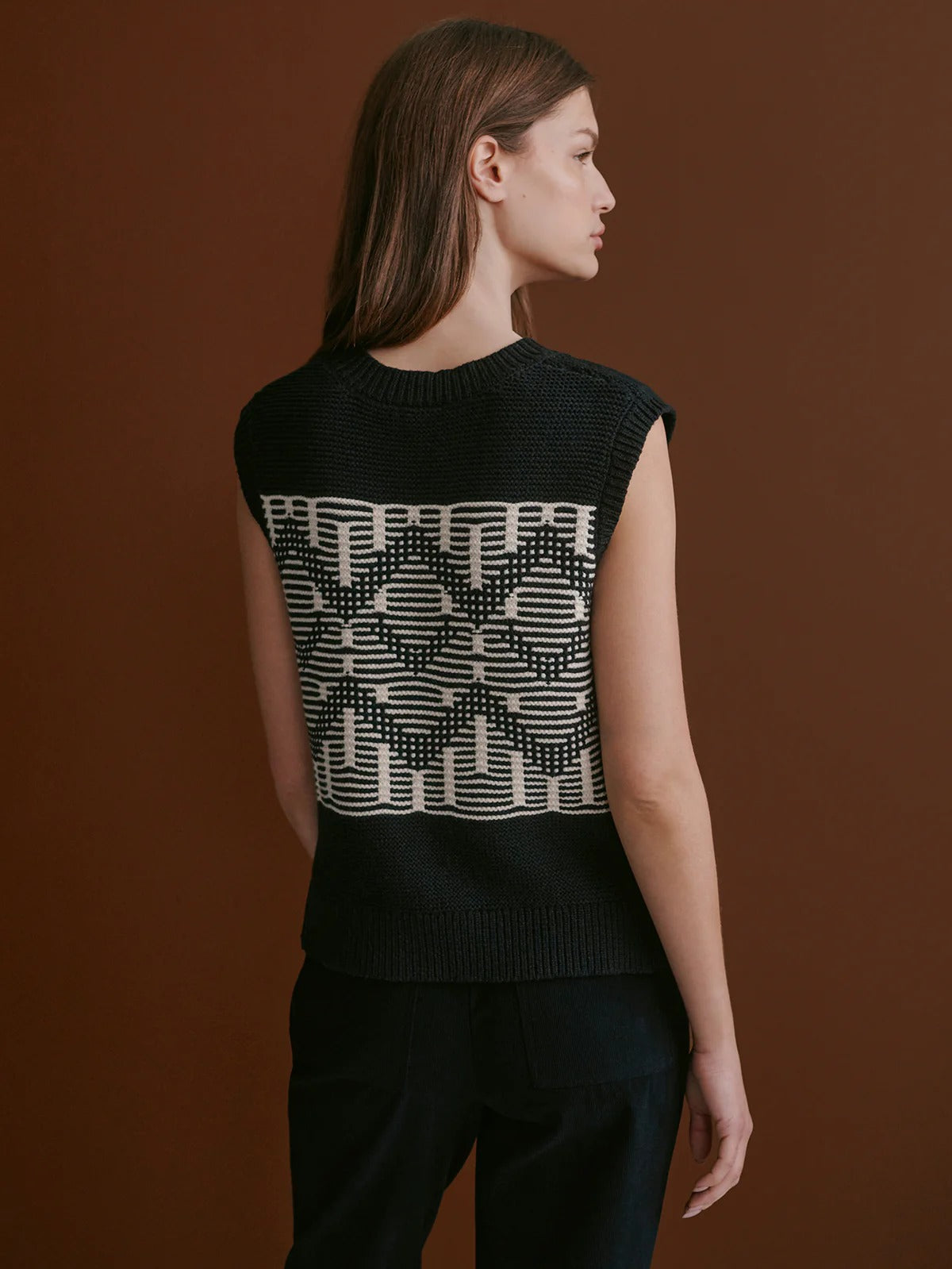 Oline Fairisle Knit Vest