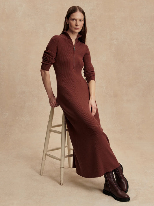 Burnet Zip Knit Maxi Dress