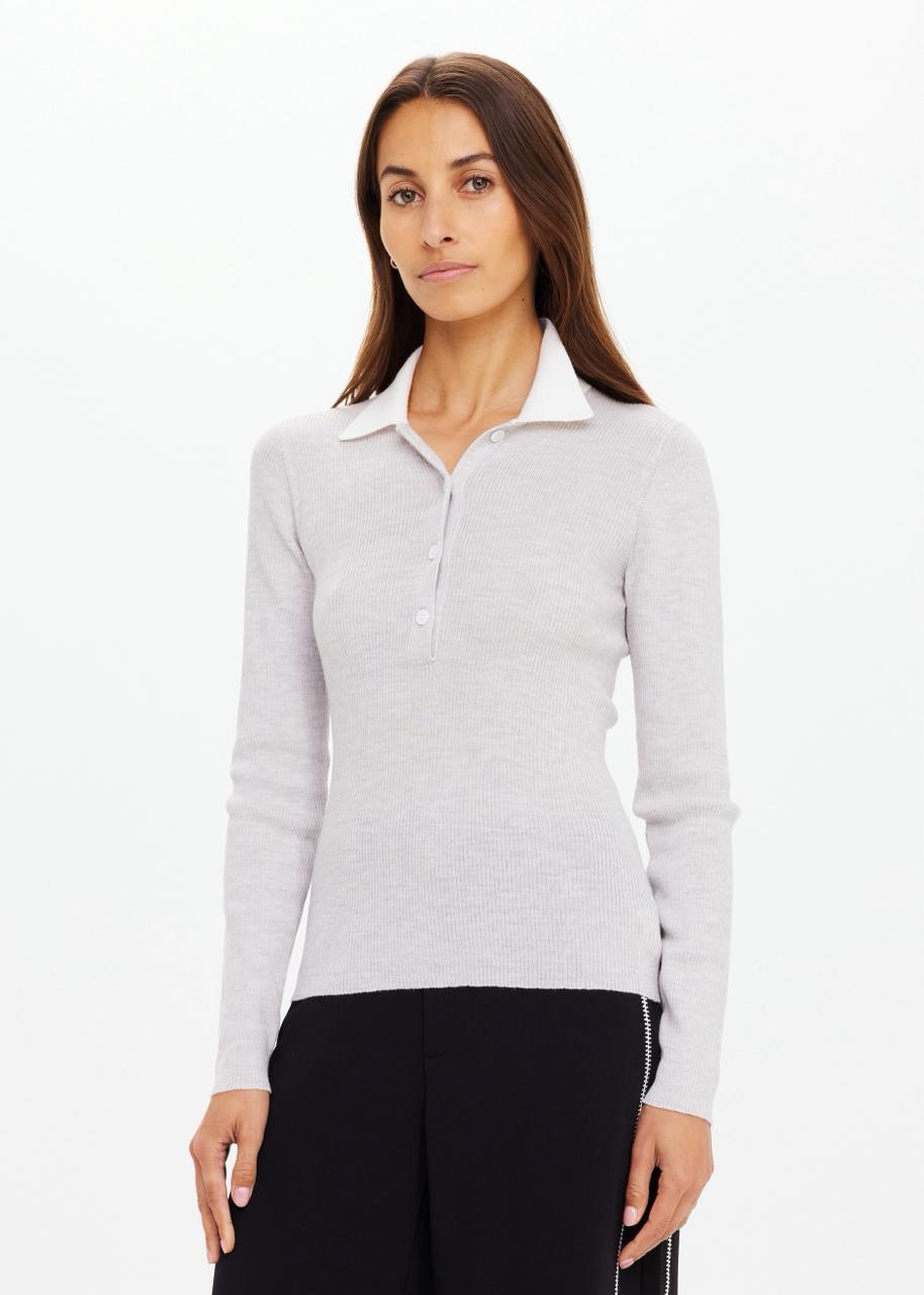 Faye Fine Knit Polo