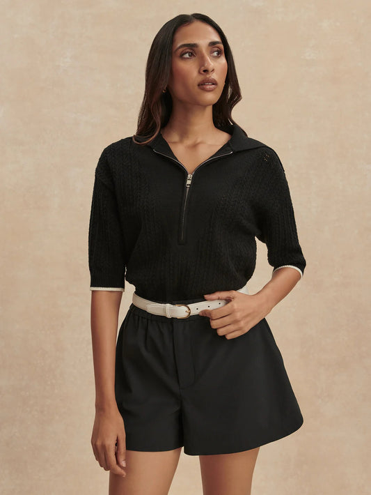 Arney Half-Zip Knit Polo