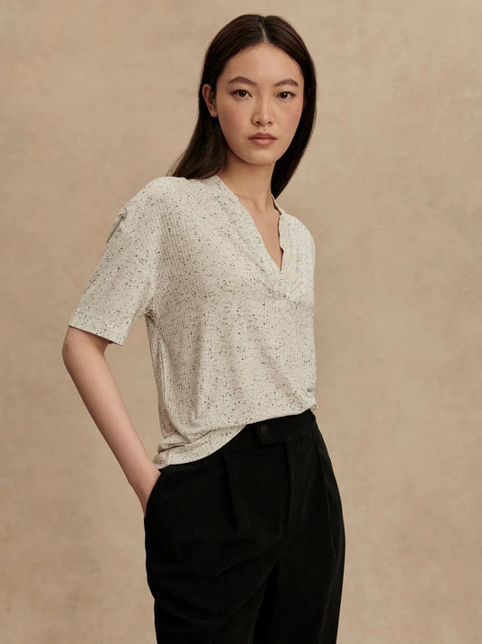 Odette Mock Placket Tee