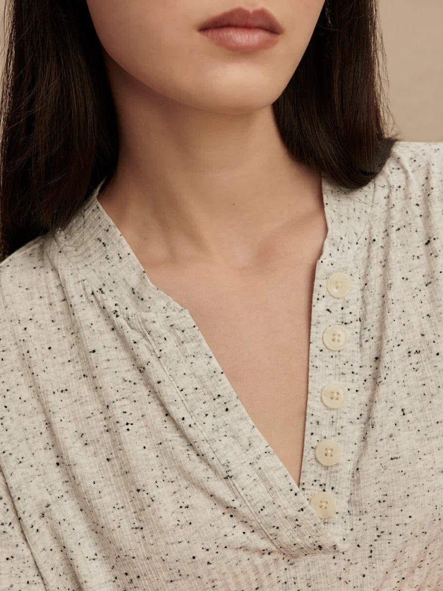 Odette Mock Placket Tee