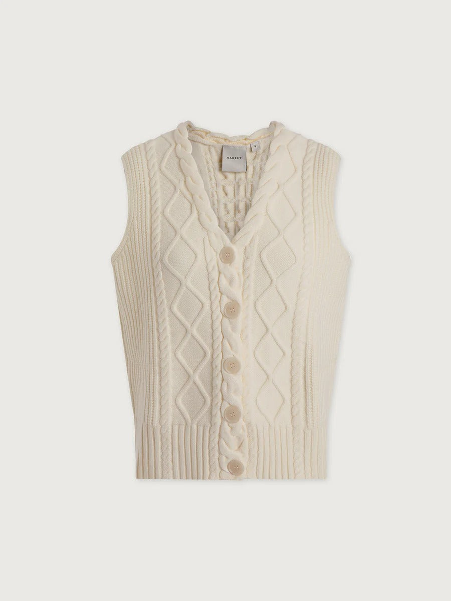 Tatyana Cable Knit Vest