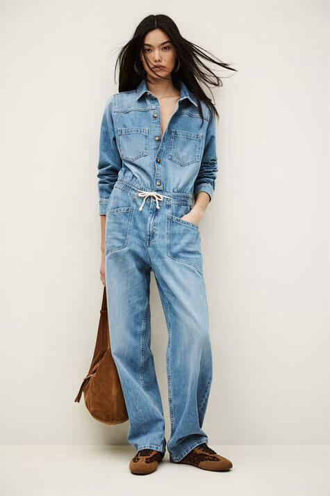 Myrella Denim Cargo Jumpsuit