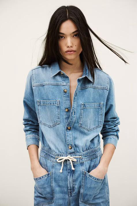 Myrella Denim Cargo Jumpsuit
