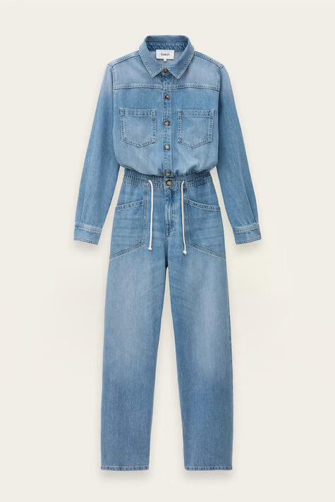 Myrella Denim Cargo Jumpsuit
