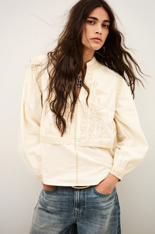 Laura Optical Illusion Blouse
