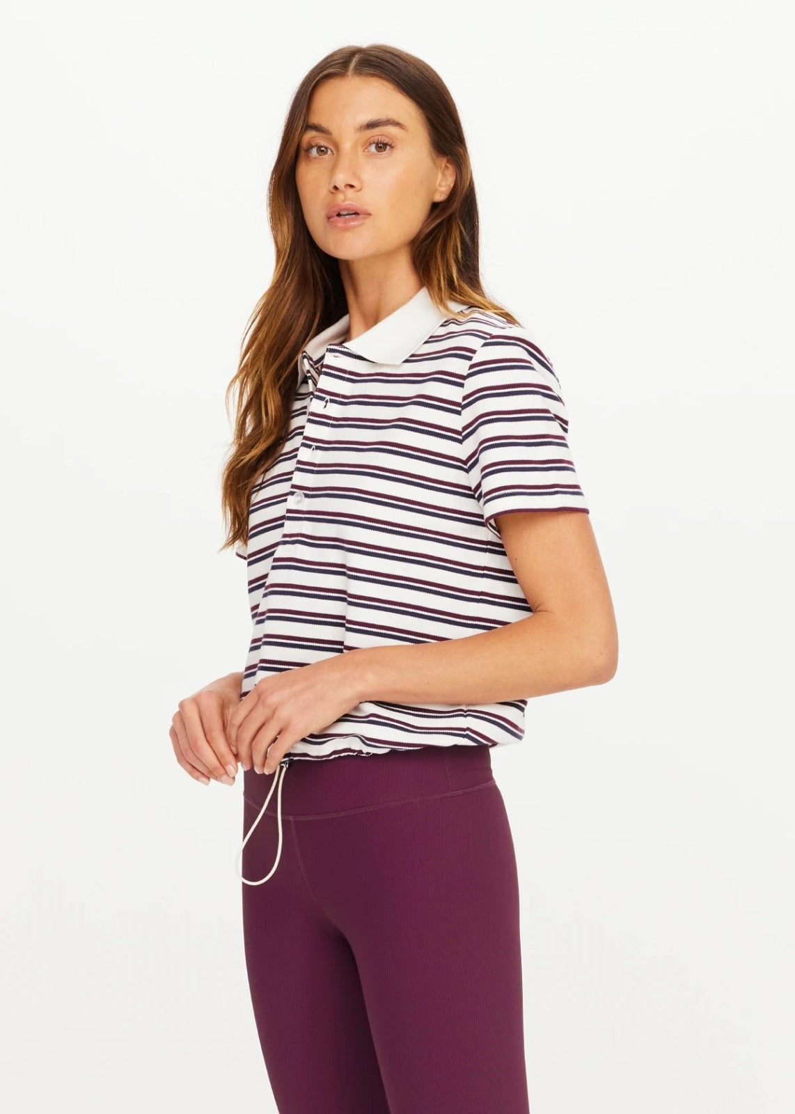 Sophie Cropped Polo Shirt
