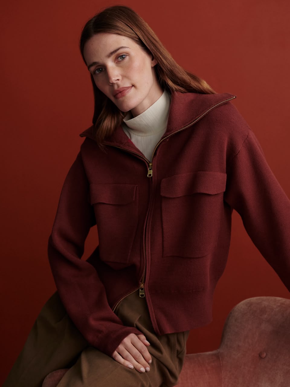 Horan Zip Through Knit Jacket