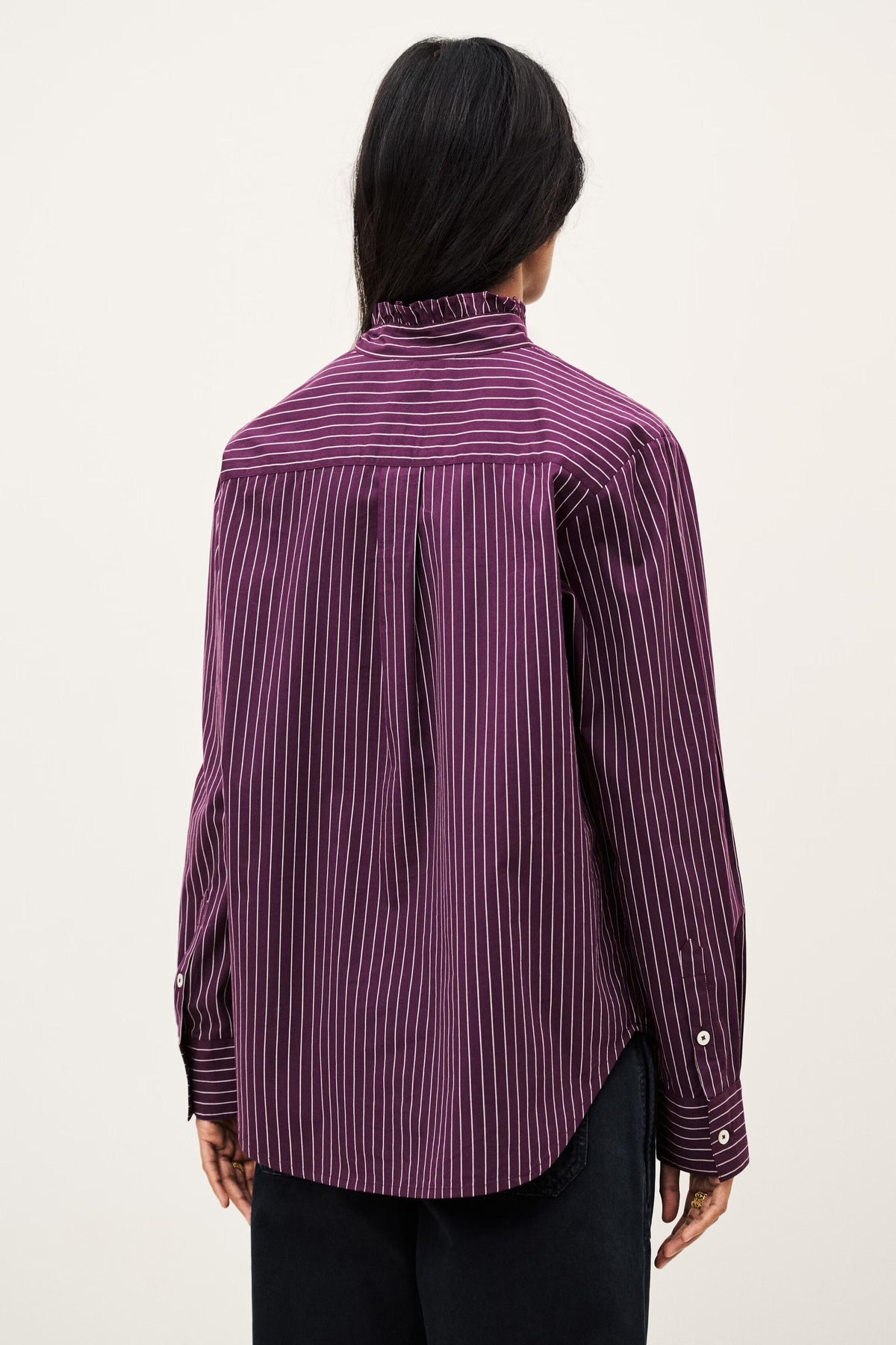 Elvire Turtle Neck Cotton Shirt